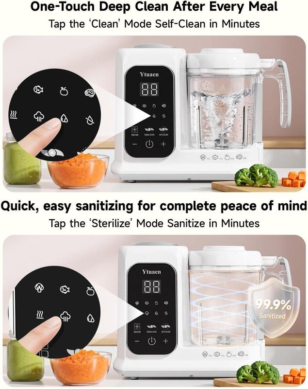 Baby Food Maker with Large Steam Basket Onestep