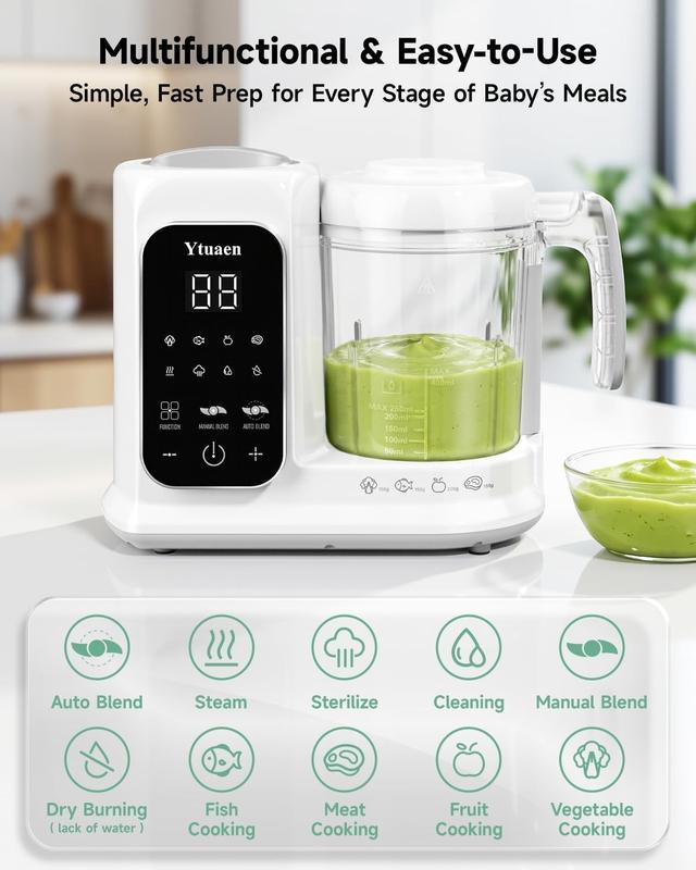 Baby Food Maker with Large Steam Basket Onestep