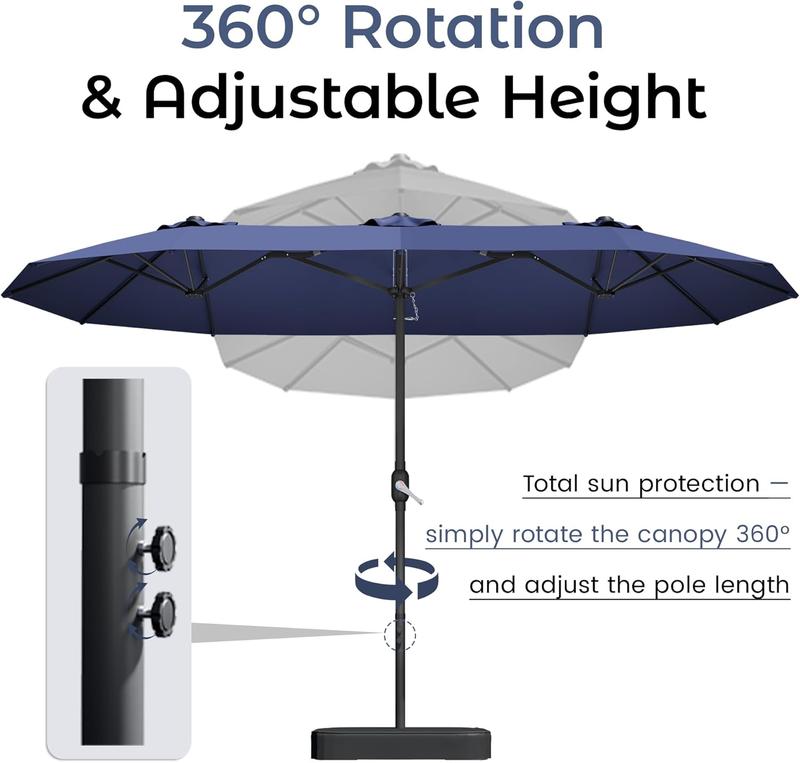 15ft Large Outdoor Patio Umbrella