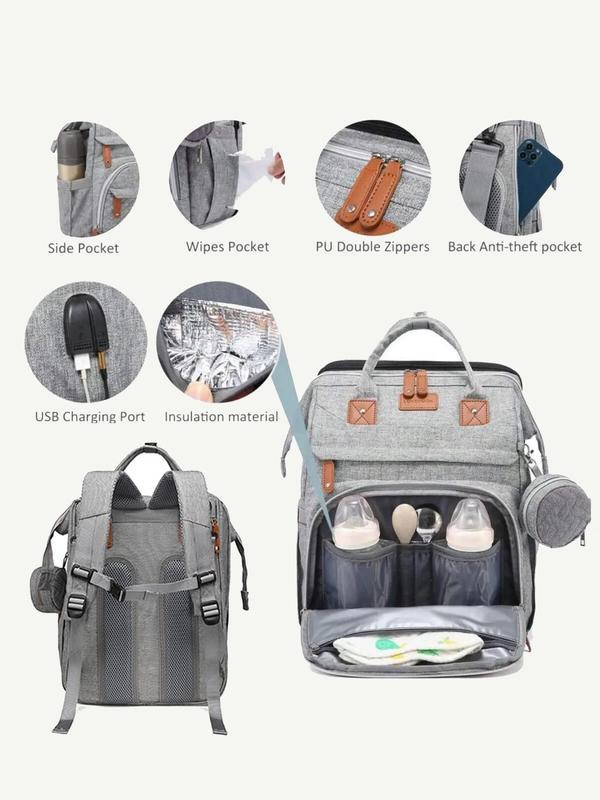 Cute Mummy Bag Backpack - Multifunctional with Changing Station